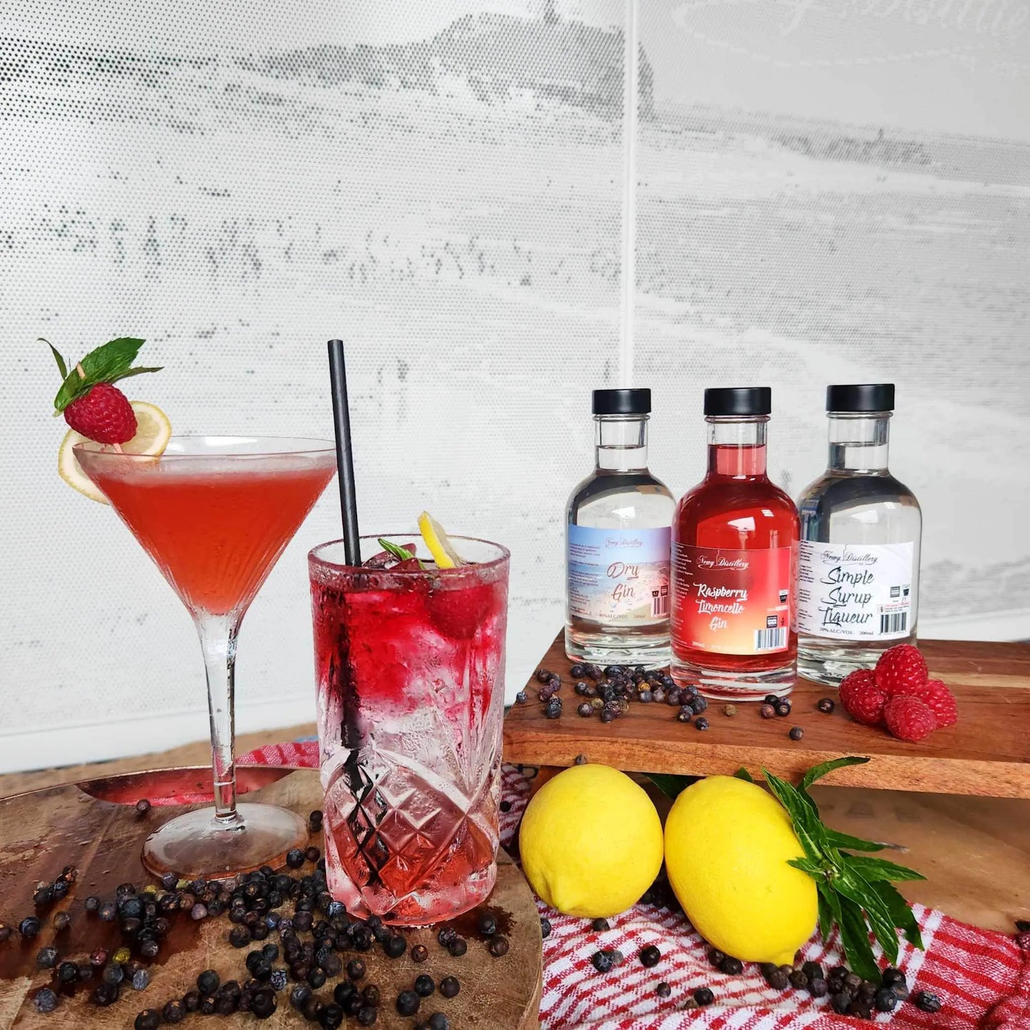 Raspberry Summer Serenade Cocktail Kit Newy Distillery
