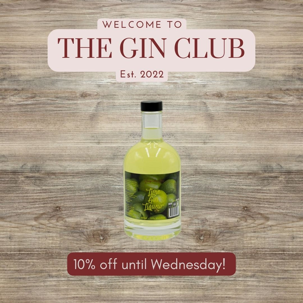 THE GIN CLUB! THIS WEEK 10% OFF LIME GIN LIQUEUR!