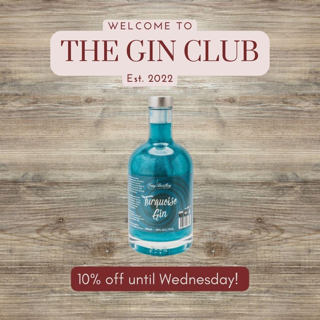 IT'S MONDAY, IT'S THE GIN CLUB! THIS WEEK 10% OFF TURQUOISE GIN!