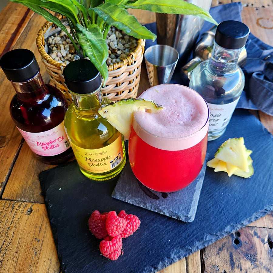 Pineapple and Raspberry Sour Cocktail Kit