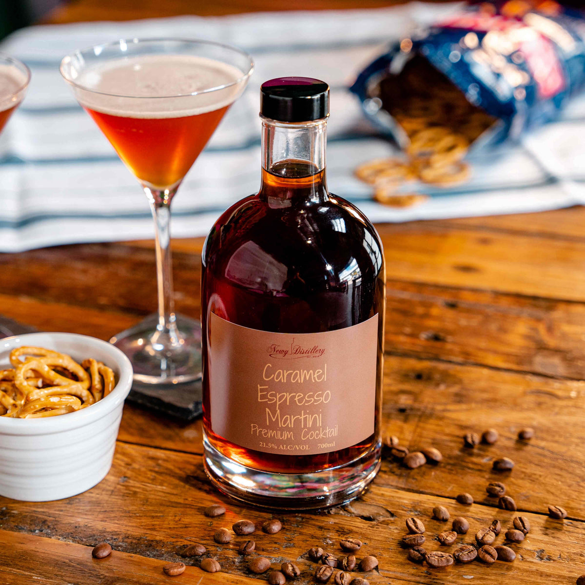 Caramel Espresso Martini Pre-Mixed Cocktail Bottle - Newy Distillery