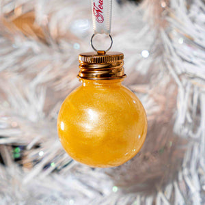 Newy Distillery Christmas 2023 Boozy Vodka Bauble Decoration - Yellow Vodka