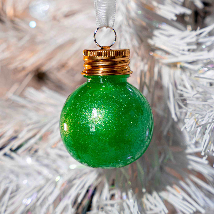 Newy Distillery Christmas 2023 Boozy Vodka Bauble Decoration - Green Vodka