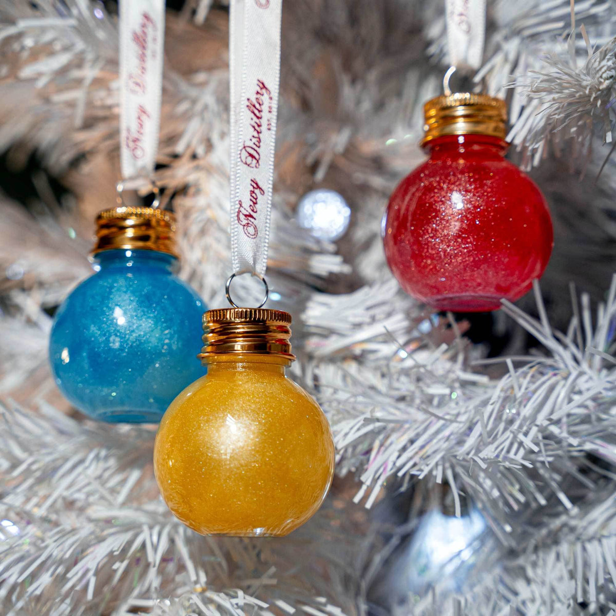 Christmas Coloured Vodka Shimmer Baubles 6pk - Newy Distillery