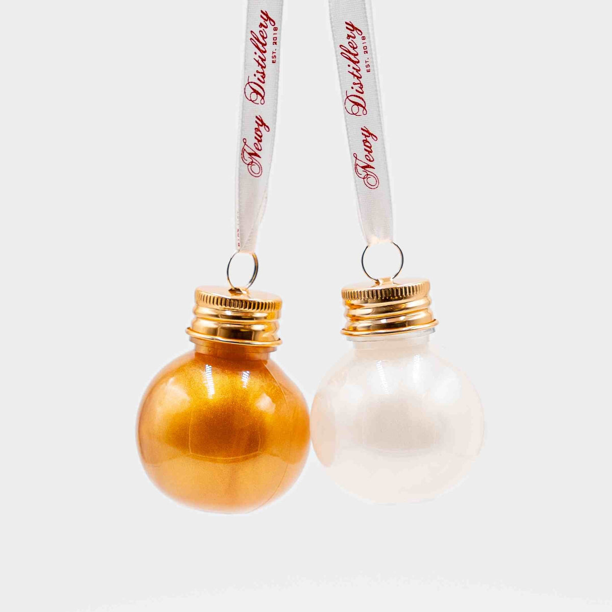 Christmas Flavoured Vodka Baubles 2 Pack - Honeycomb and Campfire - Newy Distillery