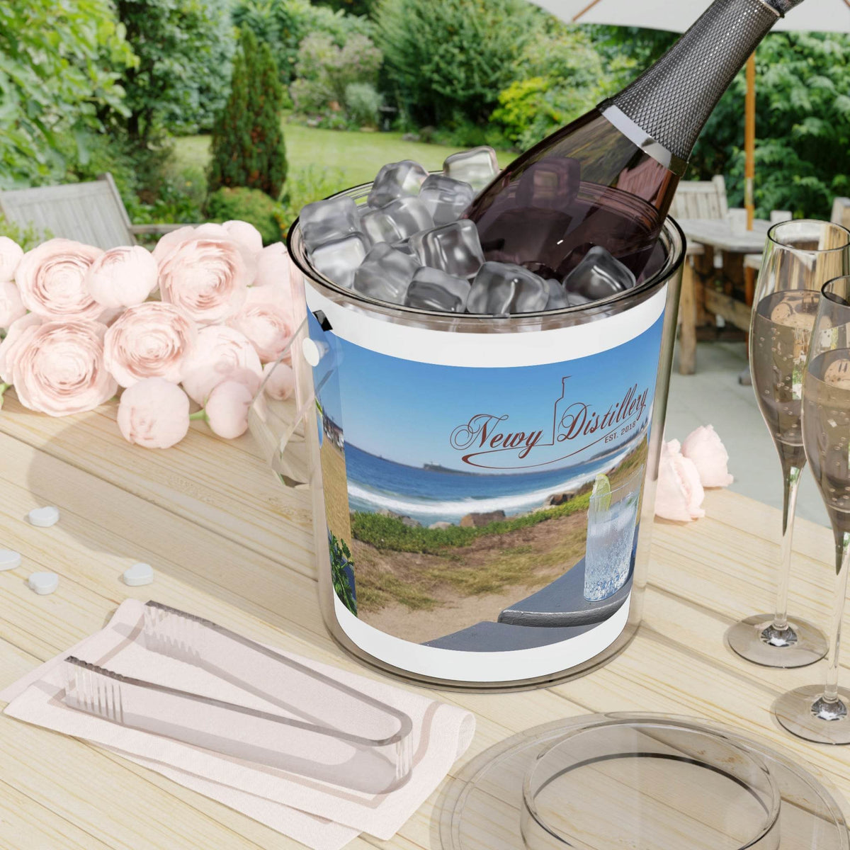 Newy Distillery Ice Bucket with Tongs