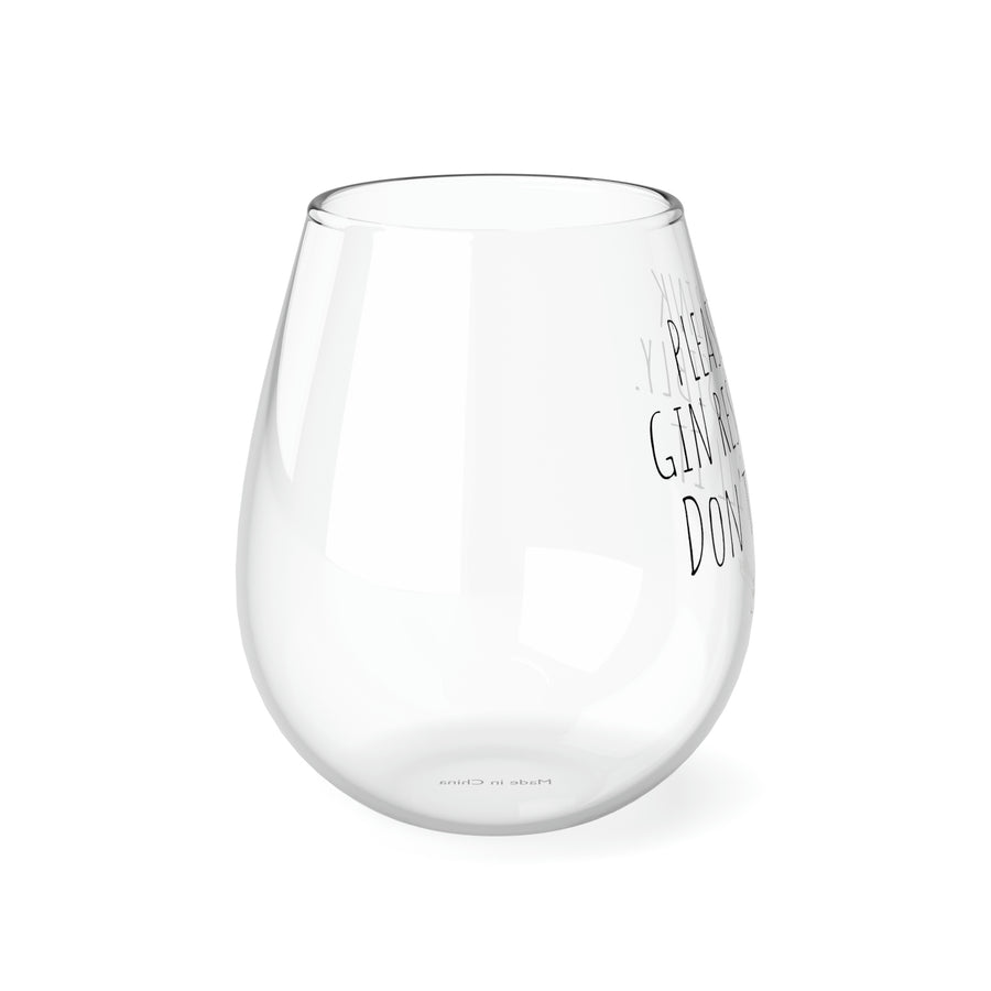 Drink responsibly! Stemless Glass, 350ml