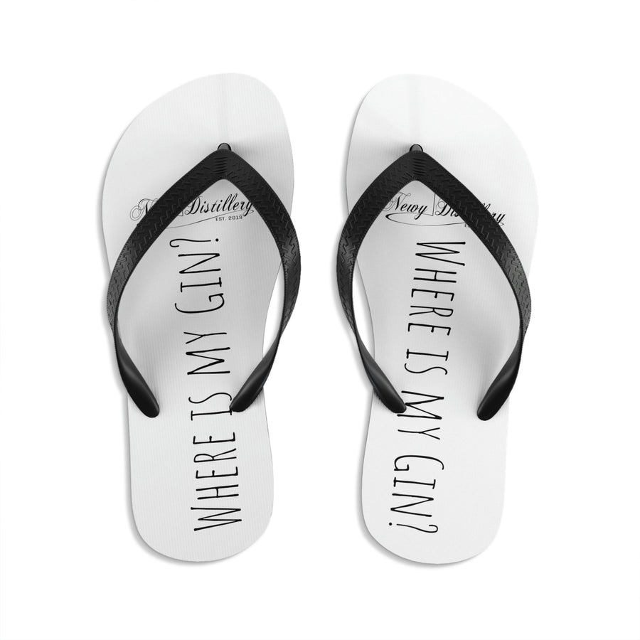 Where is my Gin? Unisex Flip-Flops