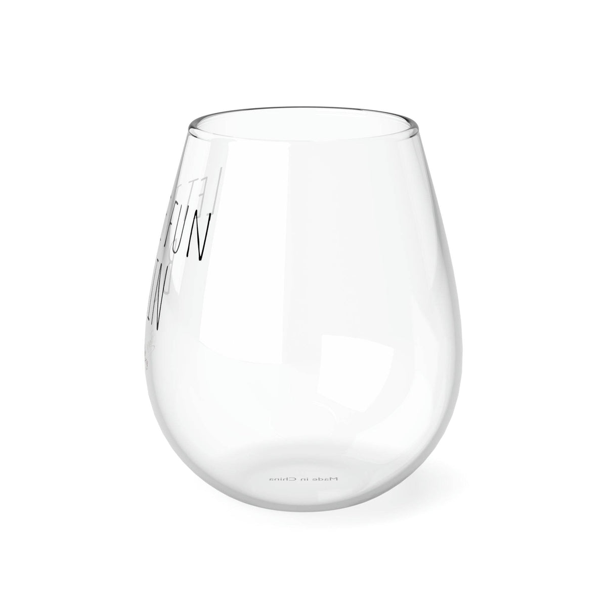 Let the fun BE GIN Stemless Glass, 350ml - Newy Distillery