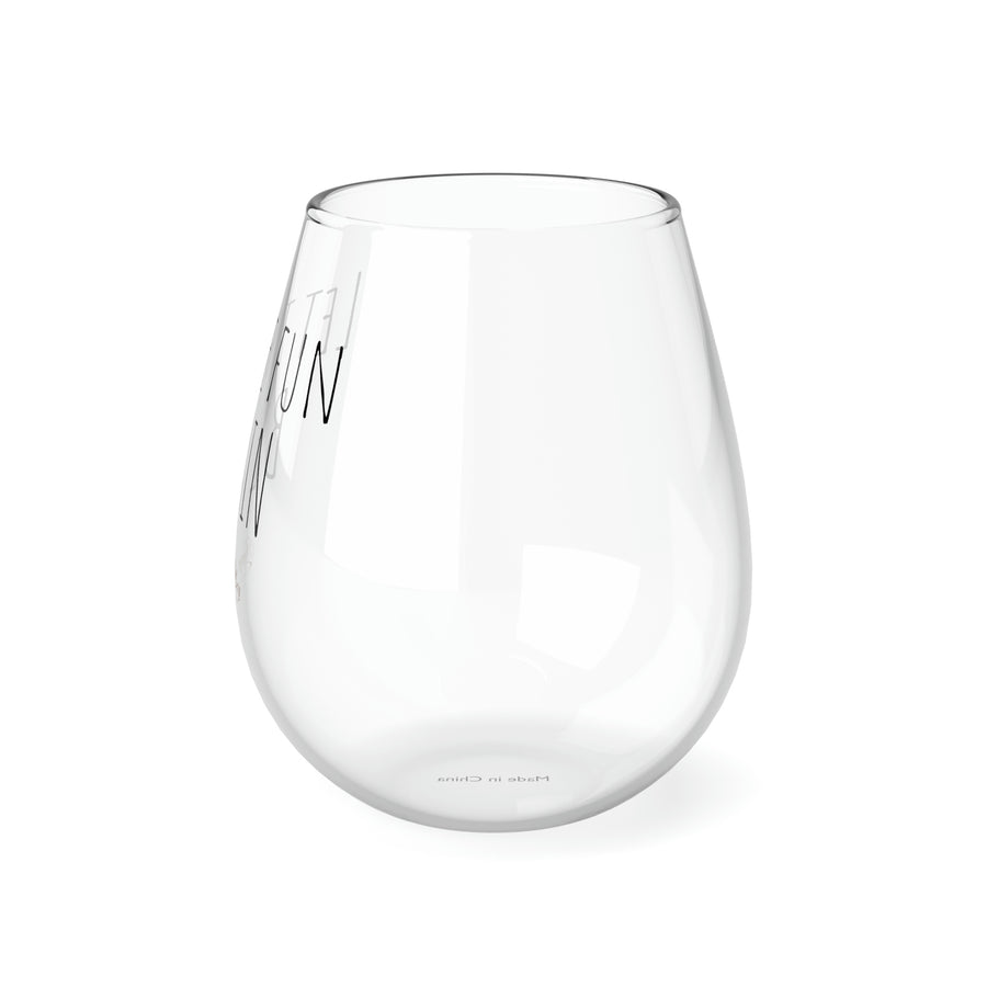 Let the fun BE GIN Stemless Glass, 350ml