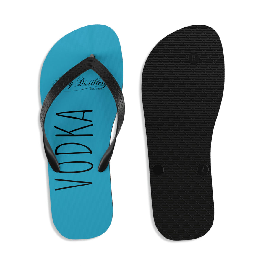 Vodka (Turquoise) Unisex Flip-Flops