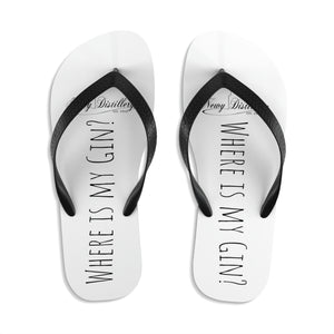 Where is my Gin? Unisex Flip-Flops