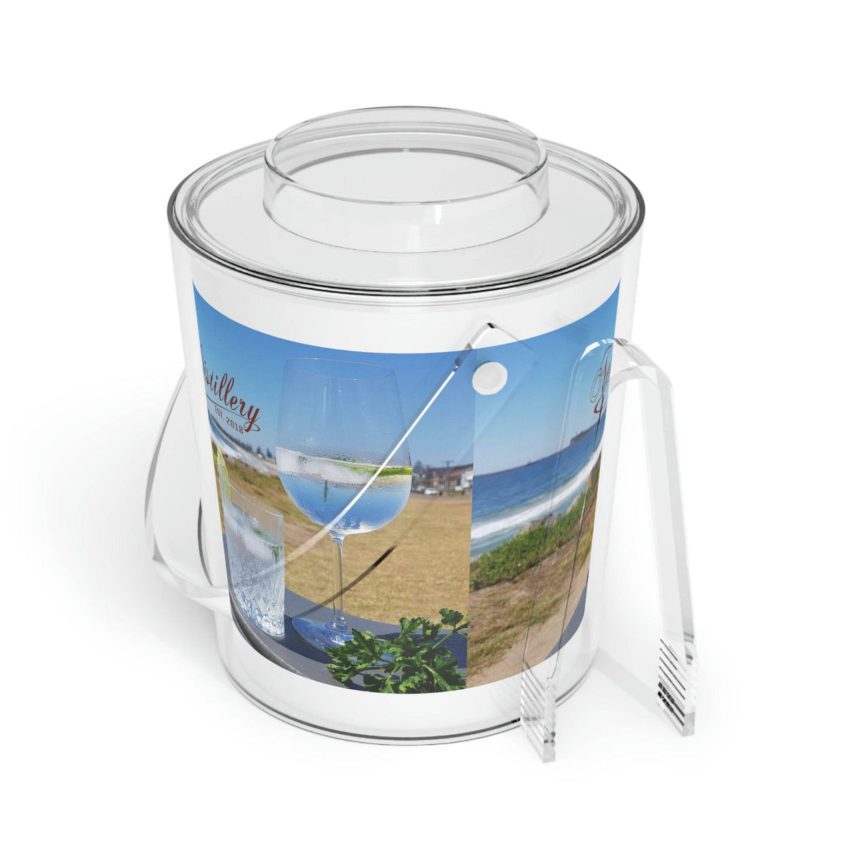 Newy Distillery Ice Bucket with Tongs