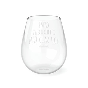 Gym? Stemless Glass, 350ml