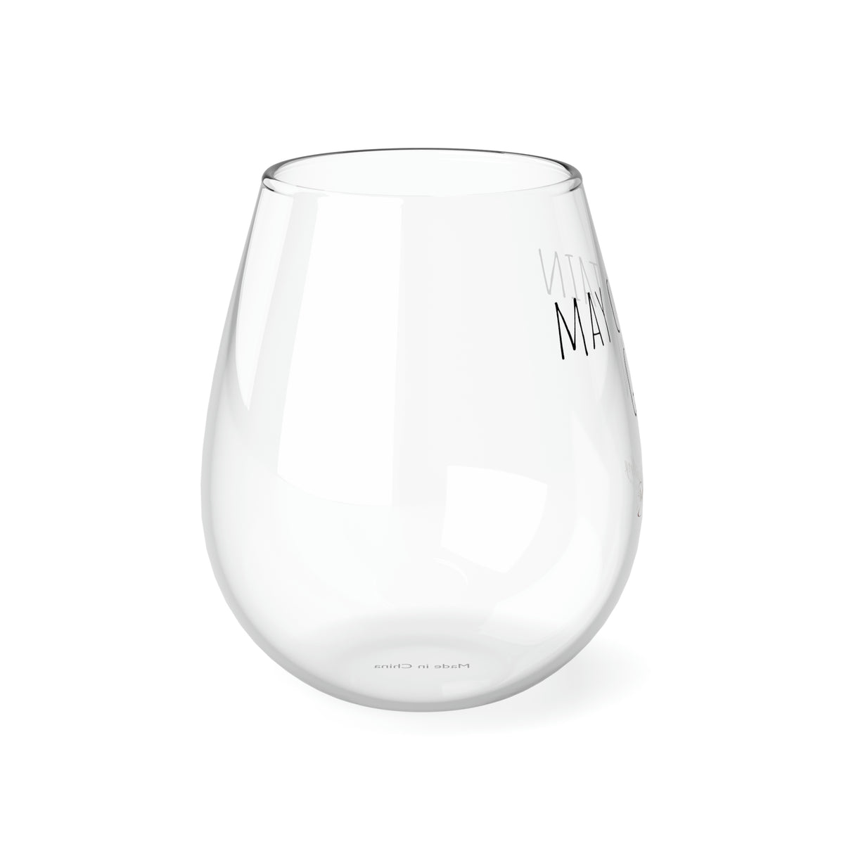 May Contain Gin Stemless Glass, 350ml