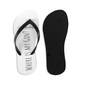 Where is my Gin? Unisex Flip-Flops