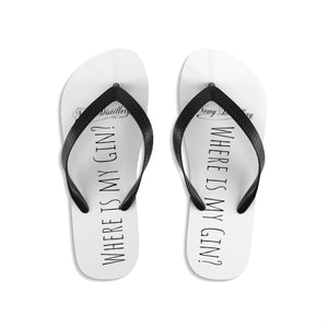 Where is my Gin? Unisex Flip-Flops