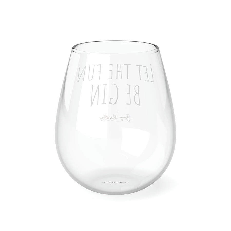 Let the fun BE GIN Stemless Glass, 350ml