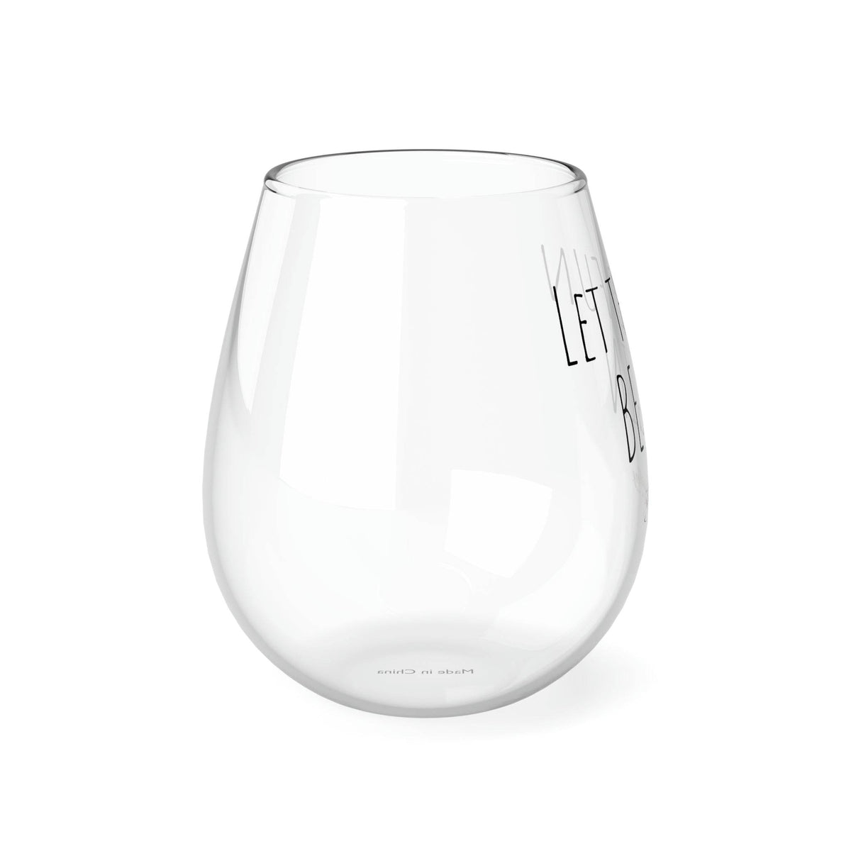 Let the fun BE GIN Stemless Glass, 350ml - Newy Distillery