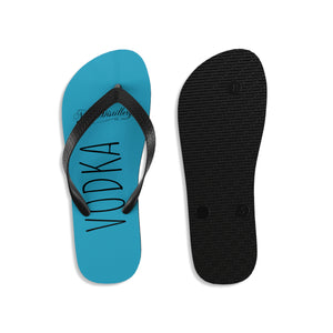 Vodka (Turquoise) Unisex Flip-Flops