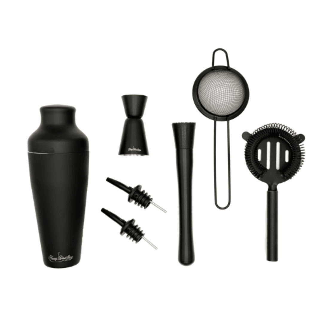 Black Deluxe Cocktail Making Mixology Kit - Newy Distillery