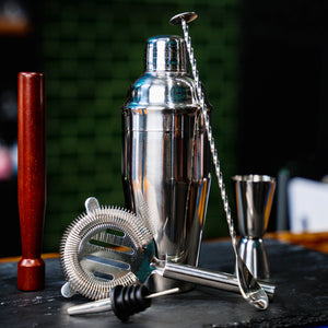 Stainless Steel Deluxe Cocktail Mixology Kit