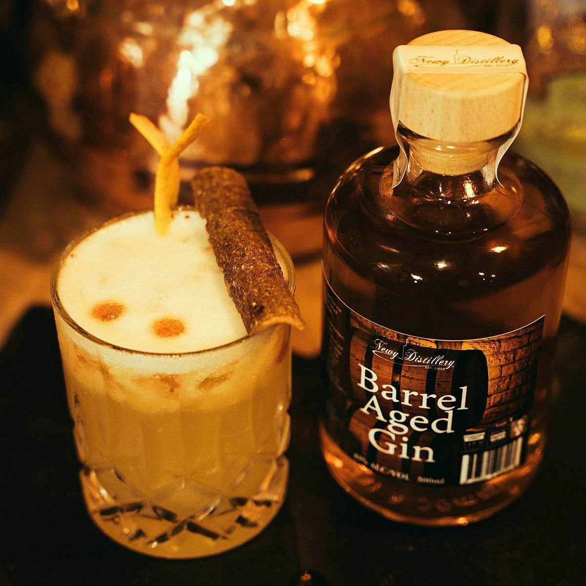 Bourbon Barrel Aged Gin - Newy Distillery