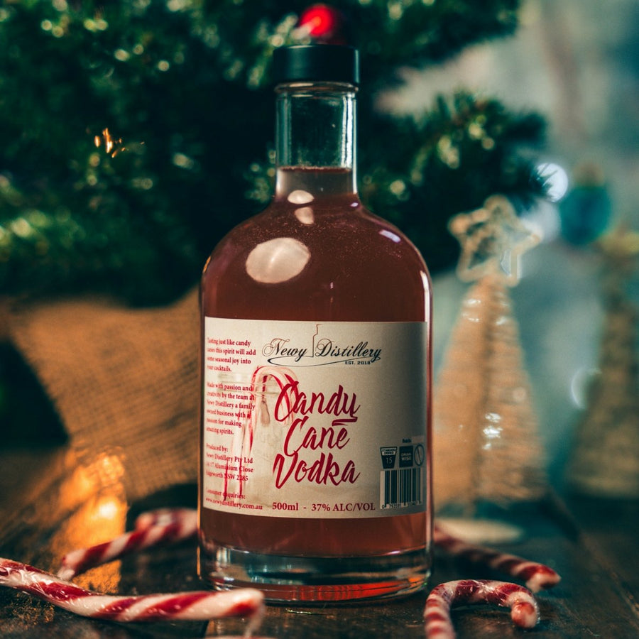 Newy Distillery Candy Cane Flavoured Christmas Vodka. 500ml Bottle.