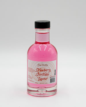 Newy Distillery Strawberry Shortcake Vodka Liqueur. 200ml bottle, 20% alc/vol. Flavoured Vodka. Cake flavoured Vodka. Part of the Newy Distillery Dessert Range.