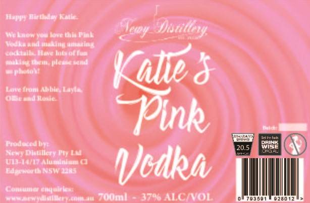 Custom Label - Gin Vodka or Liqueur Bottles - Newy Distillery