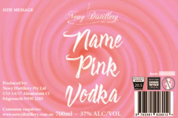 Custom Label - Gin Vodka or Liqueur Bottles - Newy Distillery