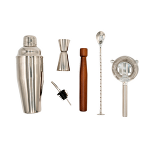 Stainless Steel Deluxe Cocktail Mixology Kit