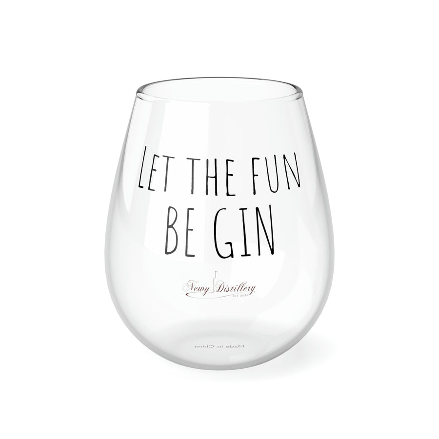 Let the fun BE GIN Stemless Glass, 350ml