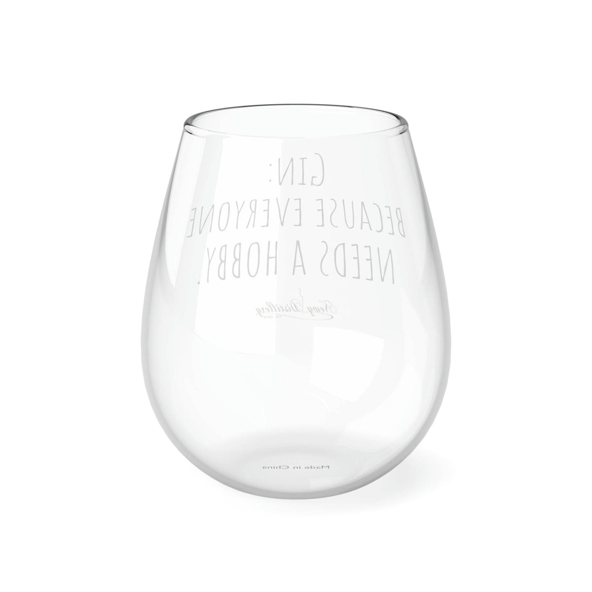 Gin Hobby Stemless Glass, 350ml