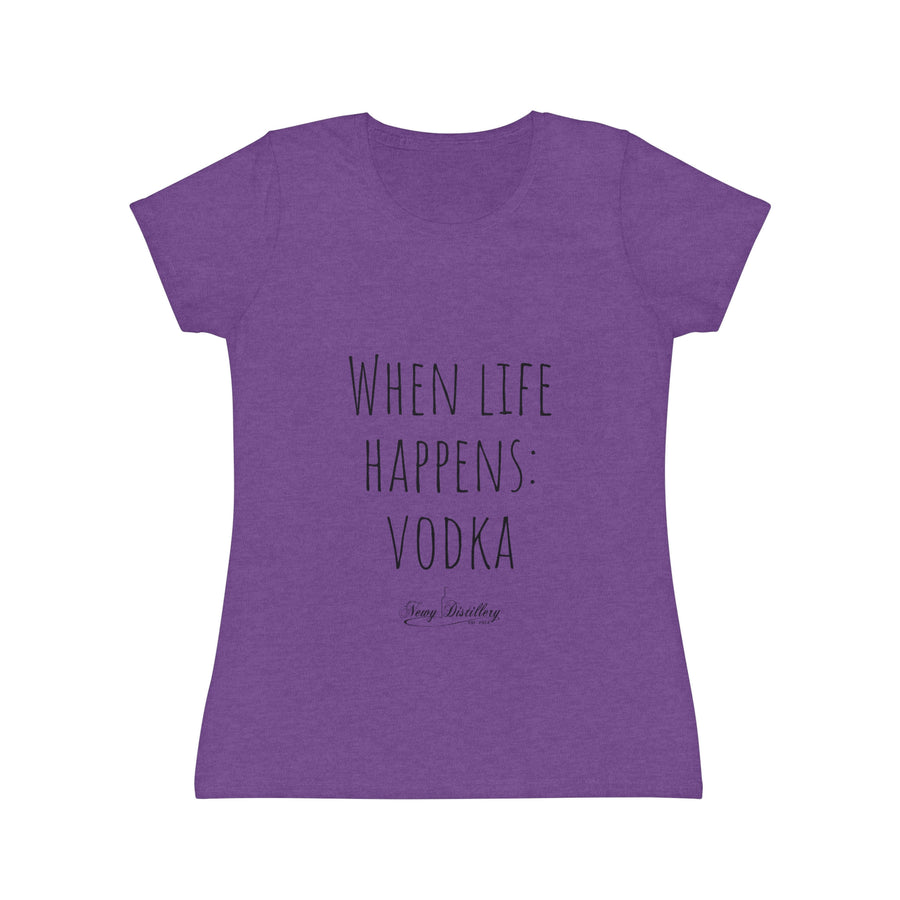 When life happens: Vodka - Women's Iconic T-Shirt