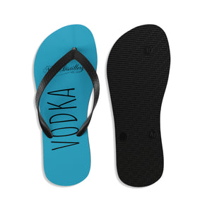 Vodka (Turquoise) Unisex Flip-Flops